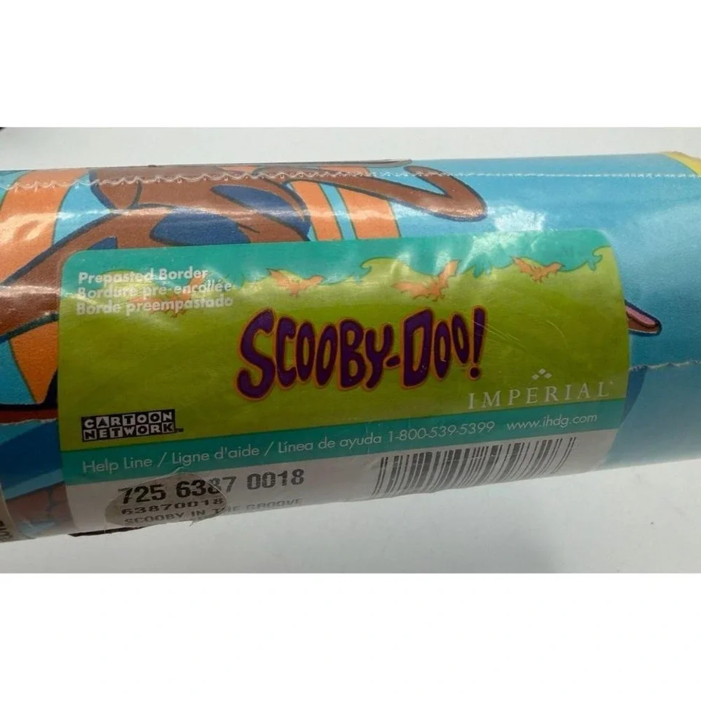 Scooby-Doo Wallpaper Border Imperial Cartoon Network‎ Blue Multi Sealed 2002